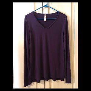 S-twelve Long Sleeve Purple Shirt Size Medium